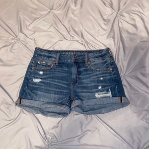 American Eagle Blue Denim Jean Shorts